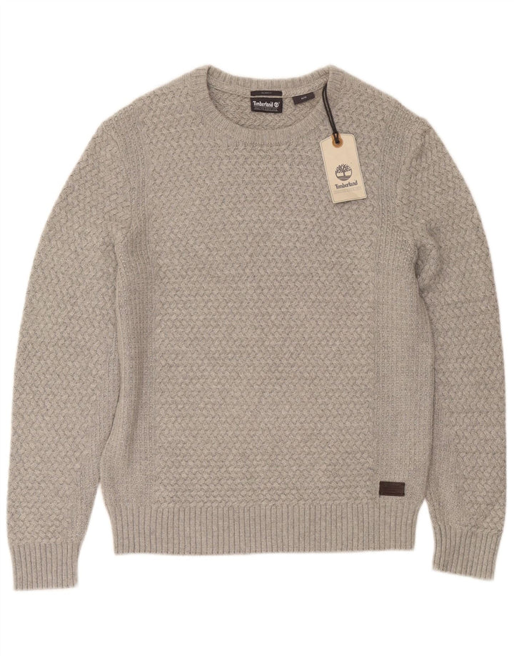 Timberland Pull Slim Fit Boat Neck Homme Gris Moyen Viscose