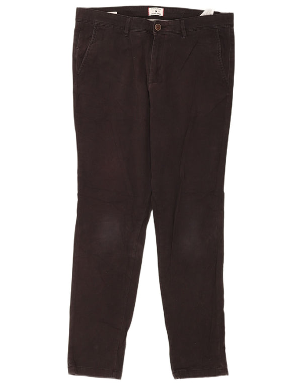Jack & Jones Pantalon Chino Slim Homme W34 L32 Noir Coton