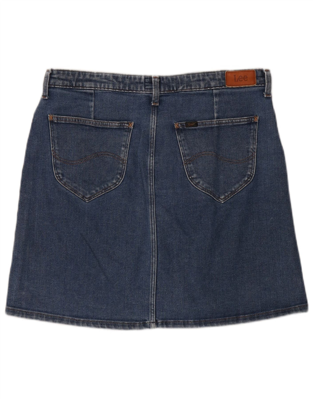 LEE Jupe en Jean Femme W31 Bleu Moyen Coton