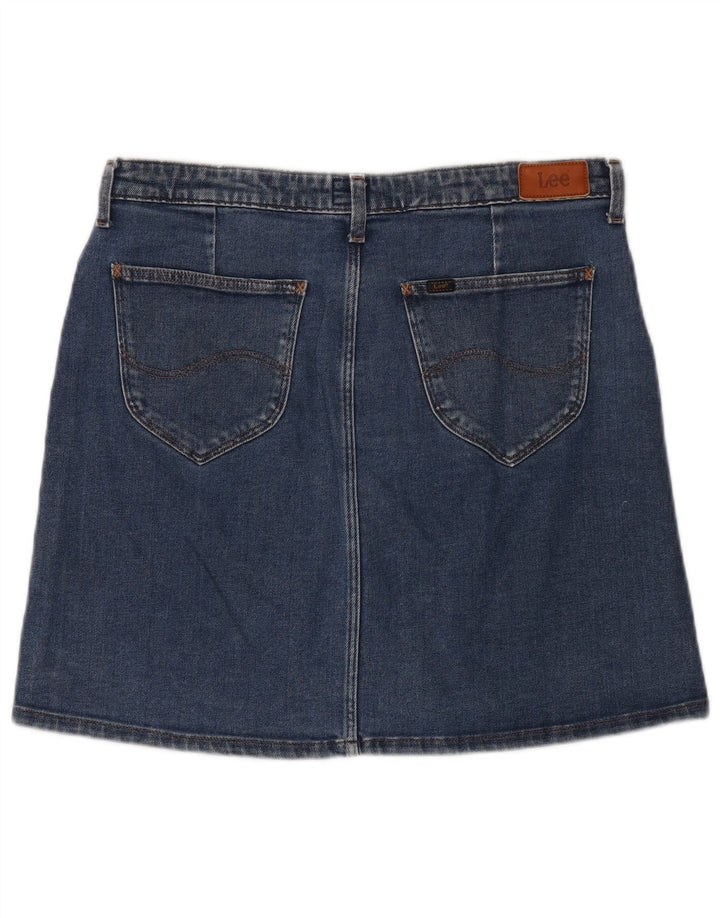 LEE Jupe en Jean Femme W31 Bleu Moyen Coton
