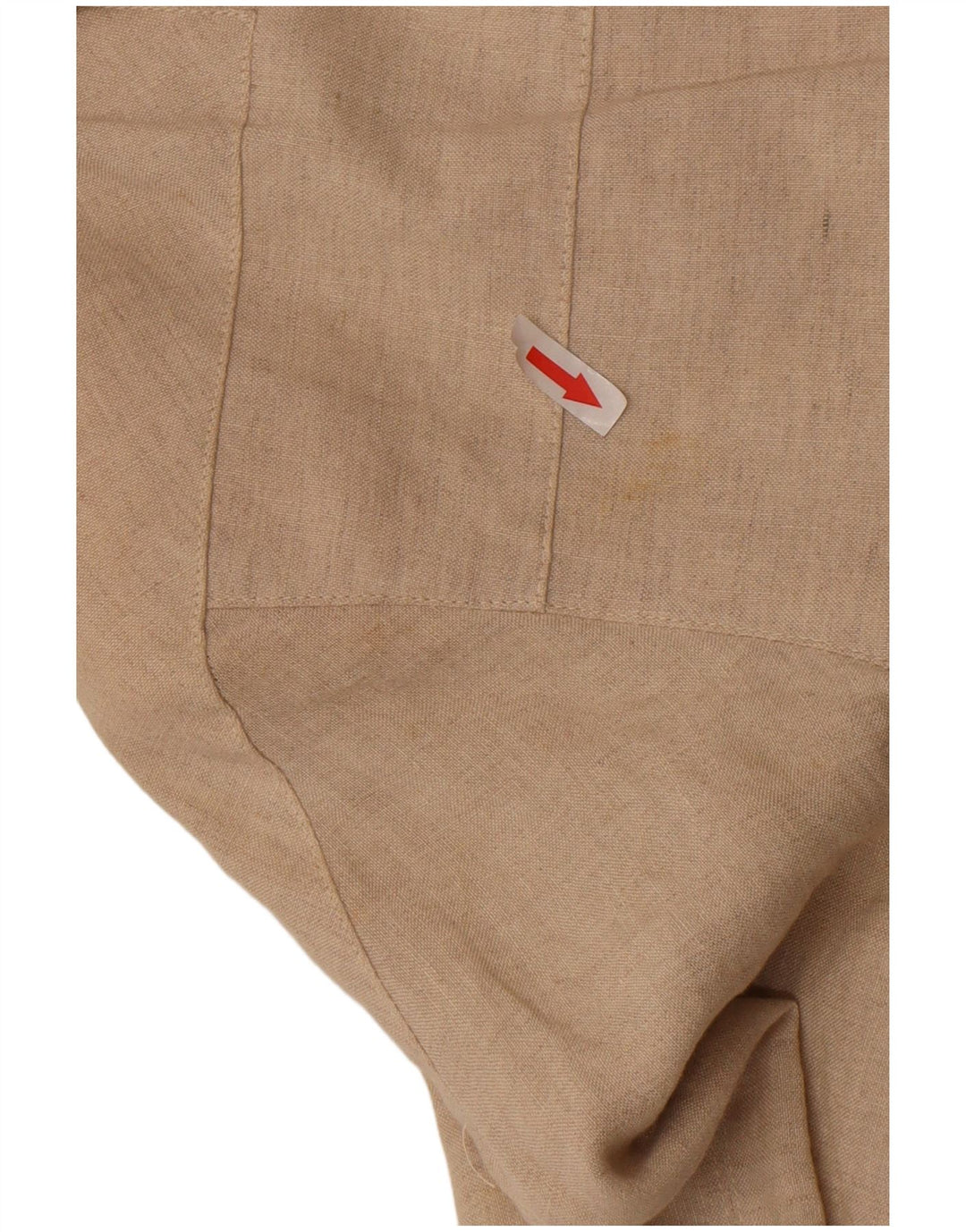 vintage Femme Veste Bomber Oversize IT 34 2XS Lin Beige
