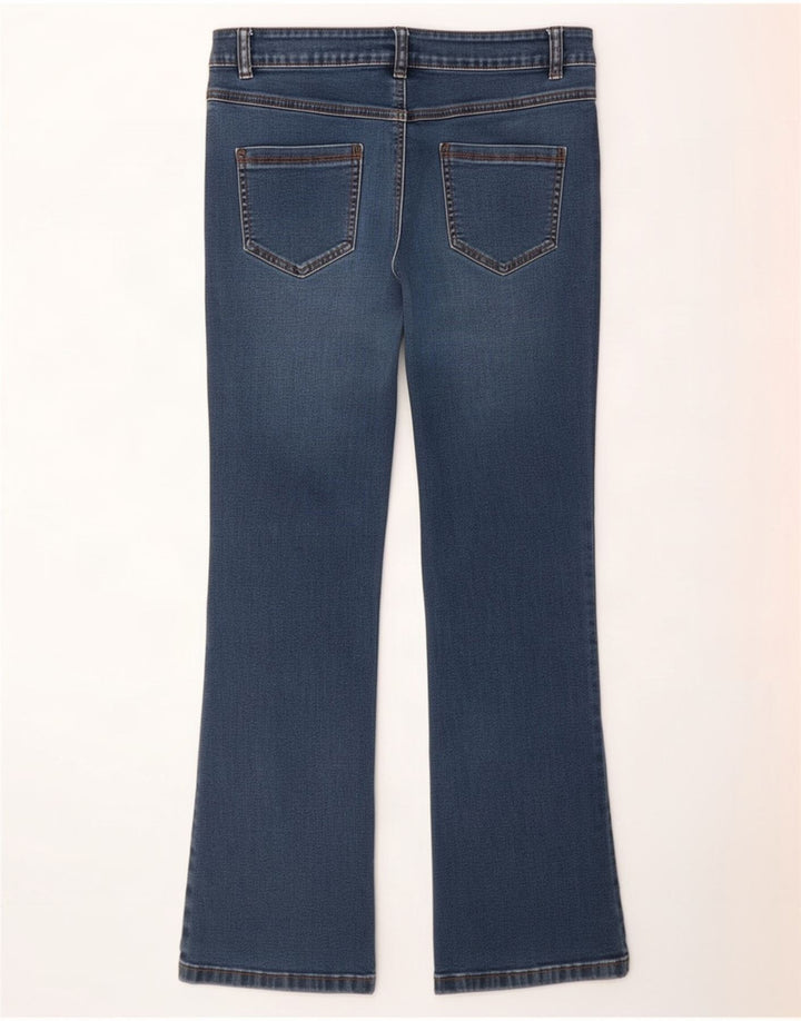 M&Co Jean Bootcut Femme UK 12 Moyen W30 L28 Bleu Coton