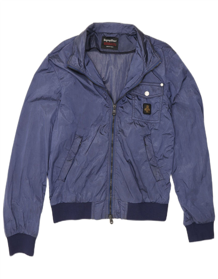 Refrigiwear Veste Bomber Homme IT 46 Petit Bleu Colorblock Polyamide
