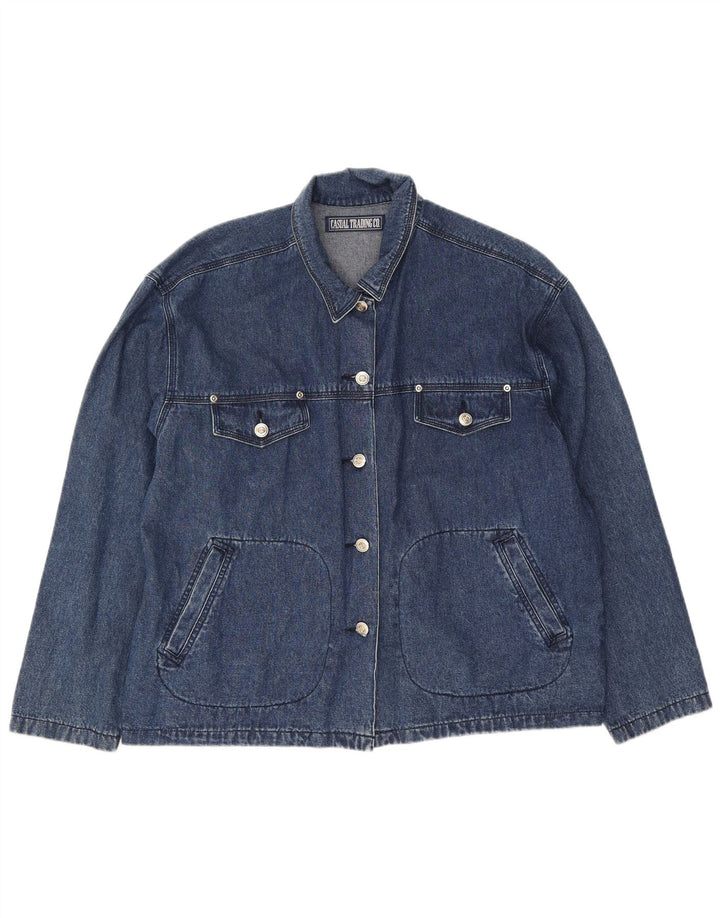 St. Bernard Veste en jean surdimensionnée pour femme UK 14/16 Grand coton bleu