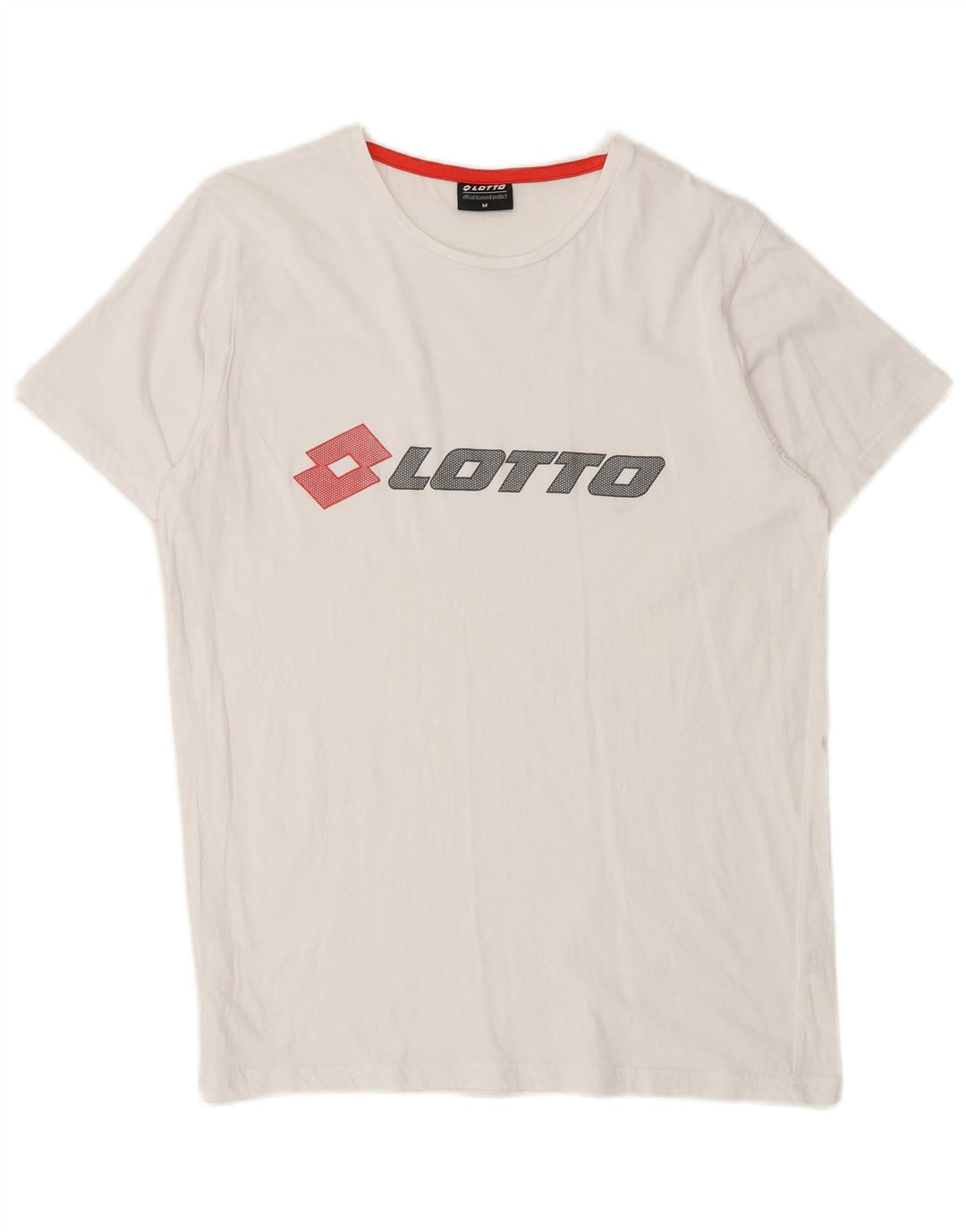 LOTTO T-Shirt Graphique Homme Blanc Moyen Coton