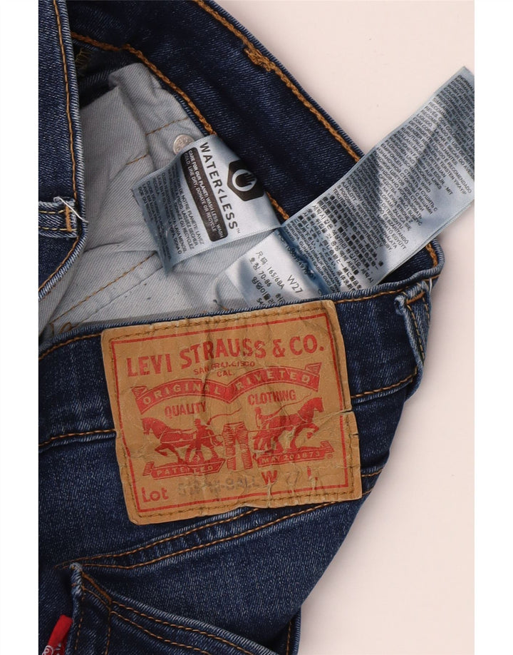 LEVI'S Womens Slim Jeans W27 L25 Blue Cotton