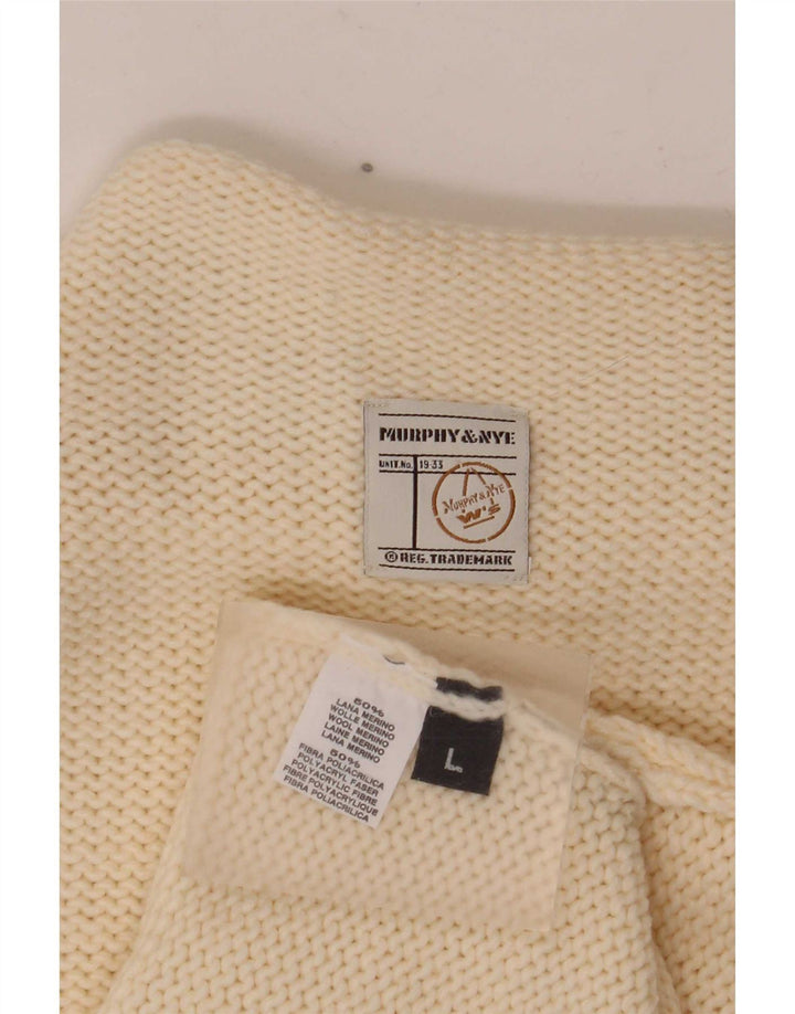 Murphy & Nye Débardeur pour femme UK 14 Large en laine blanc cassé