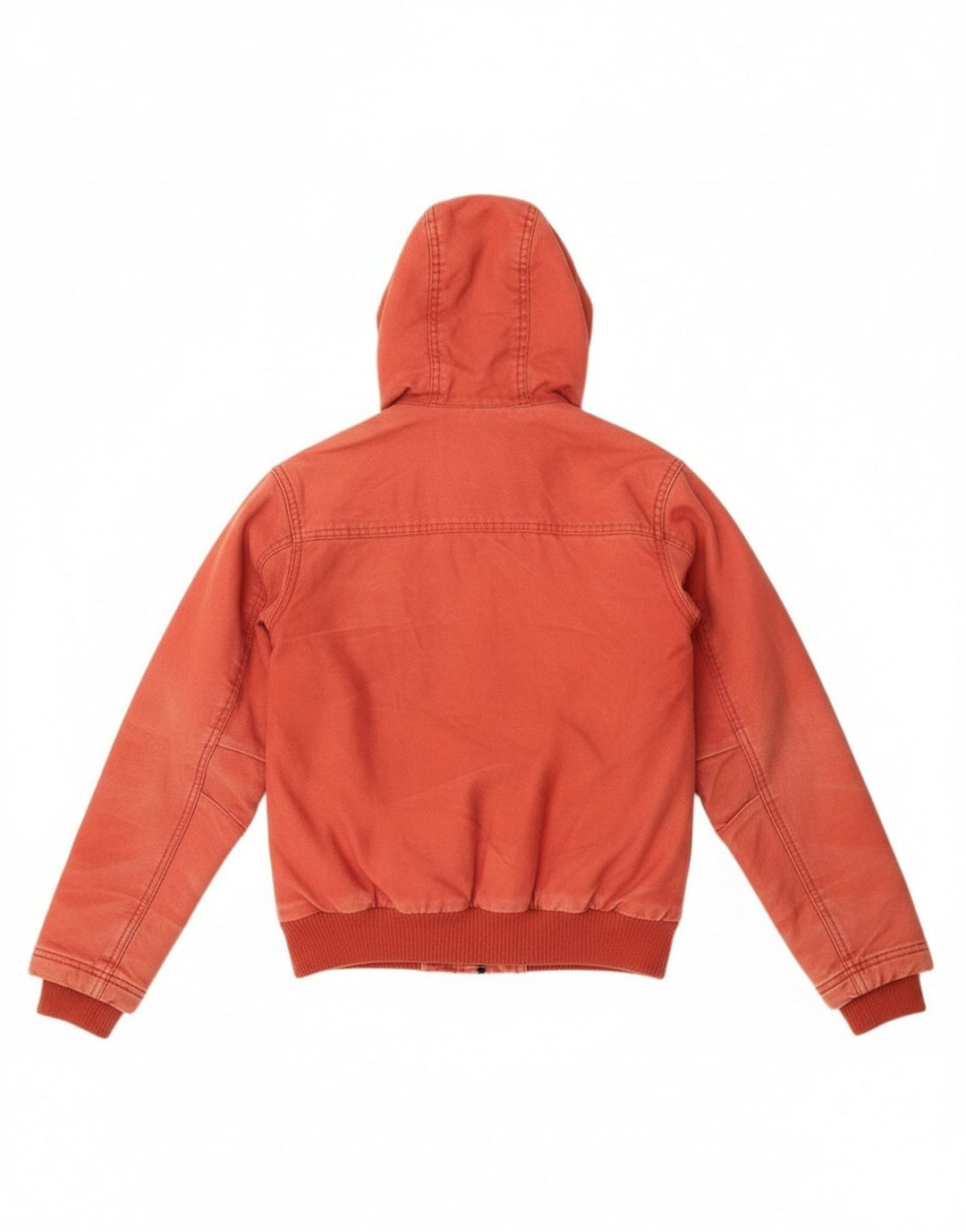 Quiksilver Veste Bomber à Capuche Femme UK 12 Coton Rouge Moyen