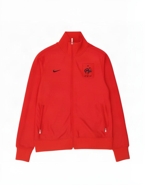 Nike Hommes Fédération Française De Rugby Survêtement Top Jacket Large Rouge