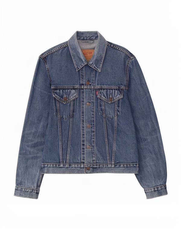 Levi's Veste en jean pour homme UK 40 Large Bleu Coton