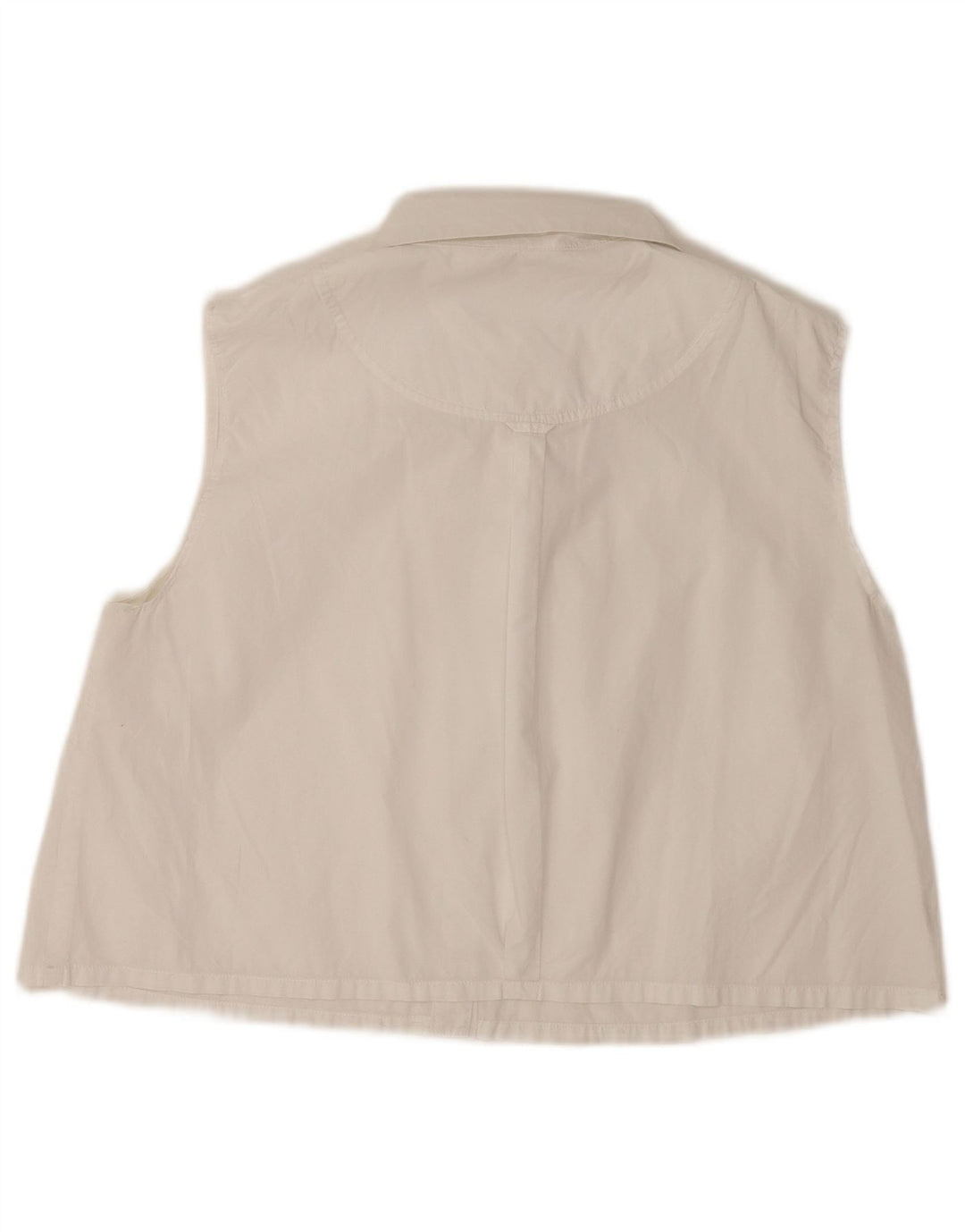 Max & Co. Chemisier court sans manches pour femme UK 12 Blanc moyen