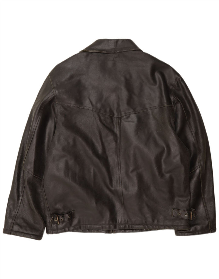 Conbipel Veste en cuir pour homme UK 38 Marron moyen