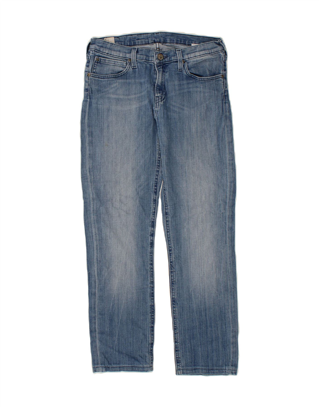 LEE Womens Jade Straight Jeans W31 L28 Blue Cotton Vintage Lee and Second-Hand Lee from Messina Hembry 