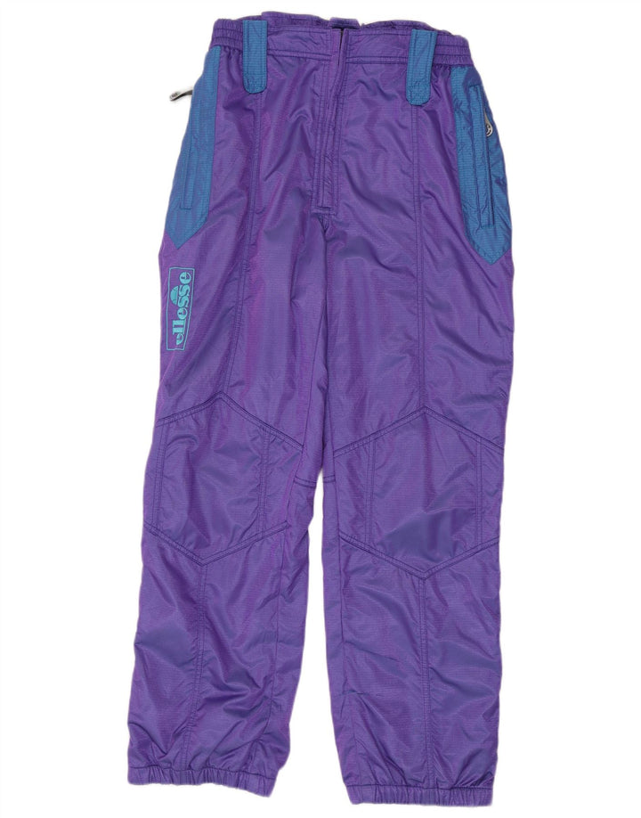 Ellesse Pantalon de ski graphique pour homme IT 52 Large Violet Colourblock Polyester