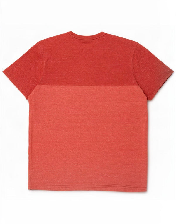 Mossimo T-shirt pour homme en coton color block rouge moyen