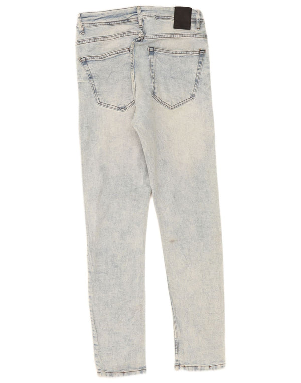 Zara Jean skinny pour homme EU 44 Large W34 L31 Bleu Coton