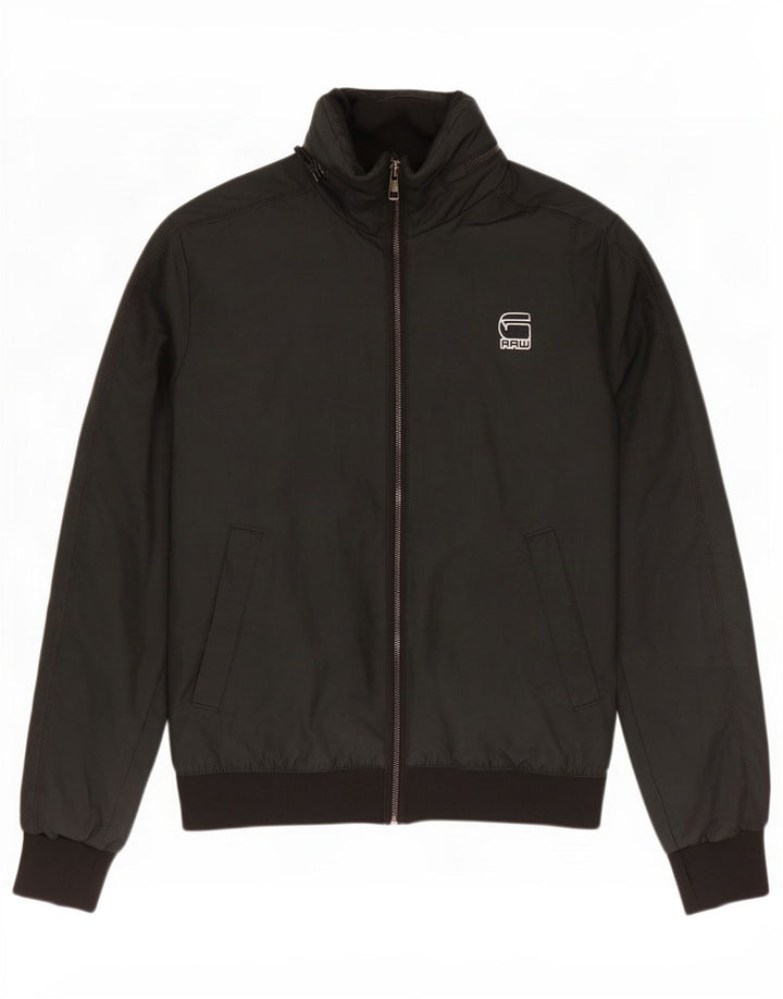 G-Star Veste bomber à capuche pour femme UK 36 Small Noir Polyester