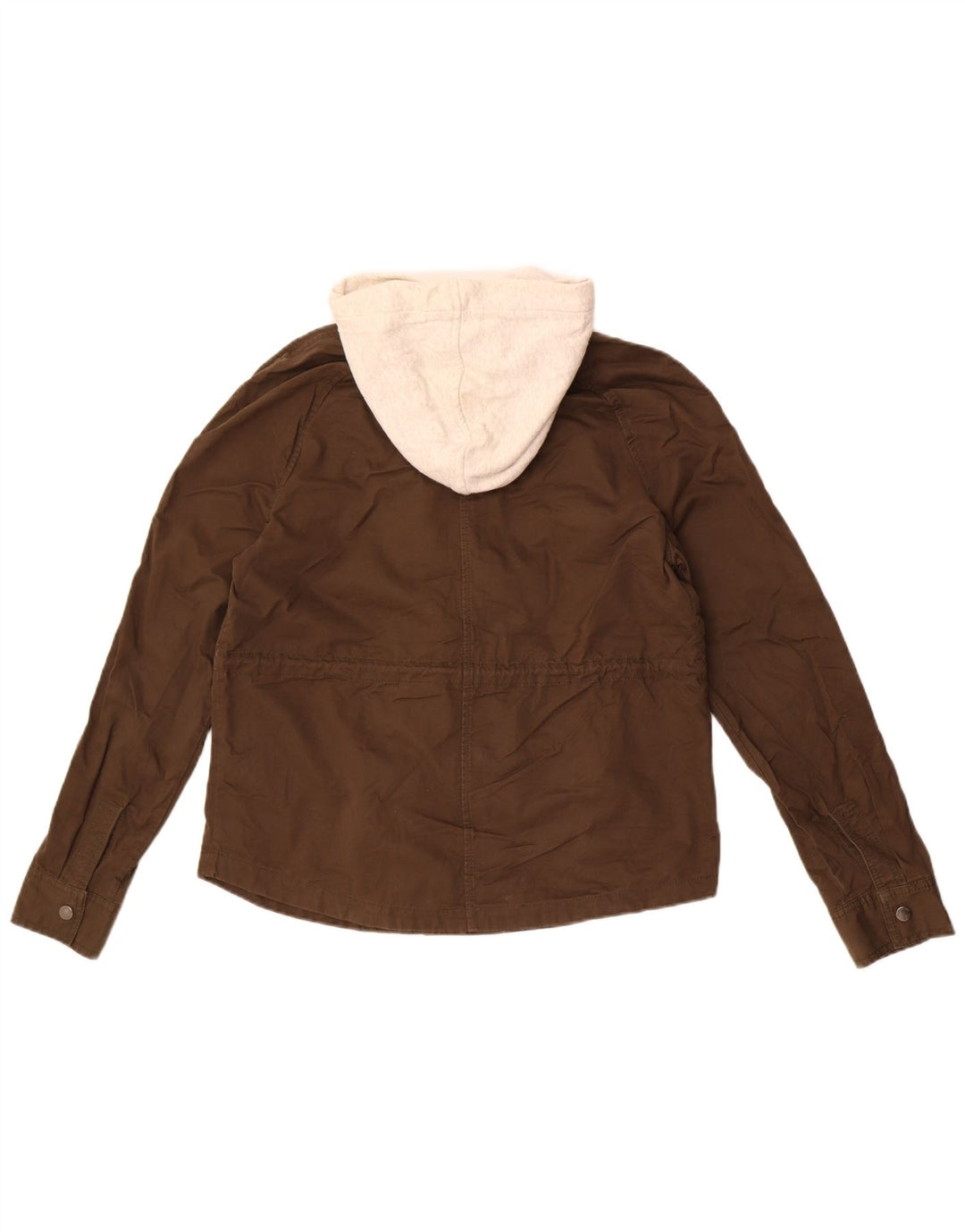 Superdry Veste Bomber À Capuche Femme UK 14 Coton Kaki Moyen