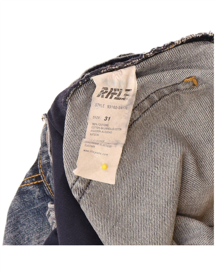 Jean droit femme Rifle W31 L28 bleu coton