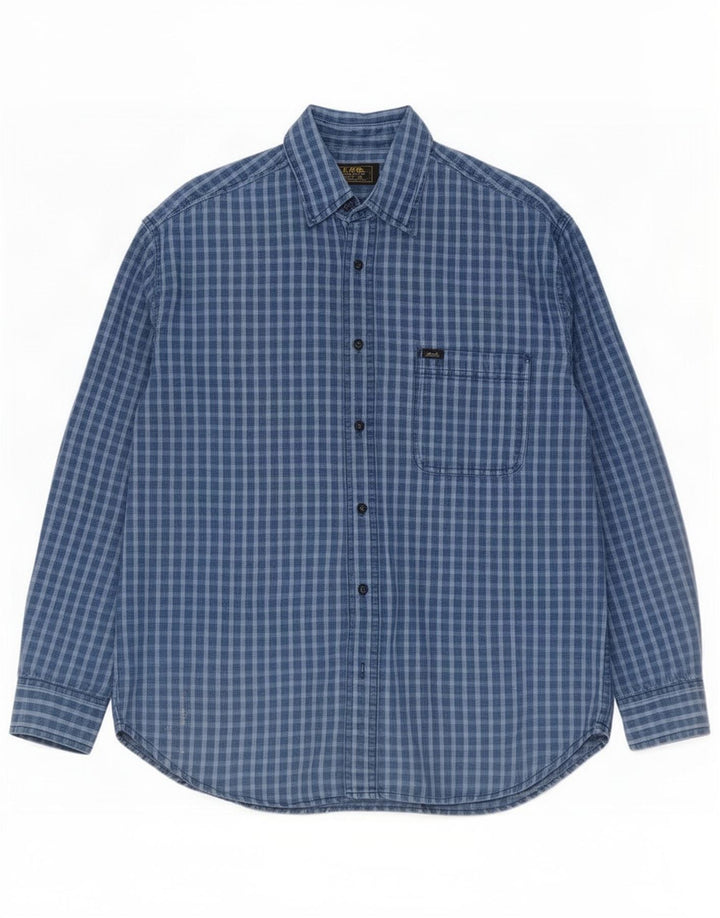 Lee Chemise Homme XL Bleu Carreaux Coton