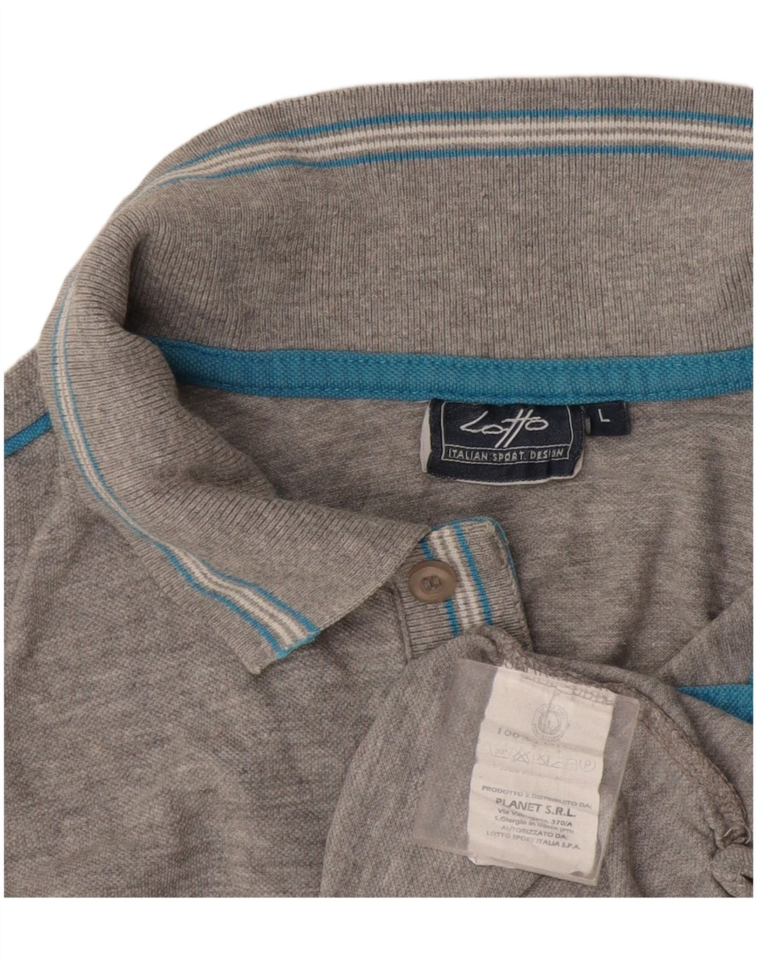 Lotto Polo Homme Grand Gris Coton