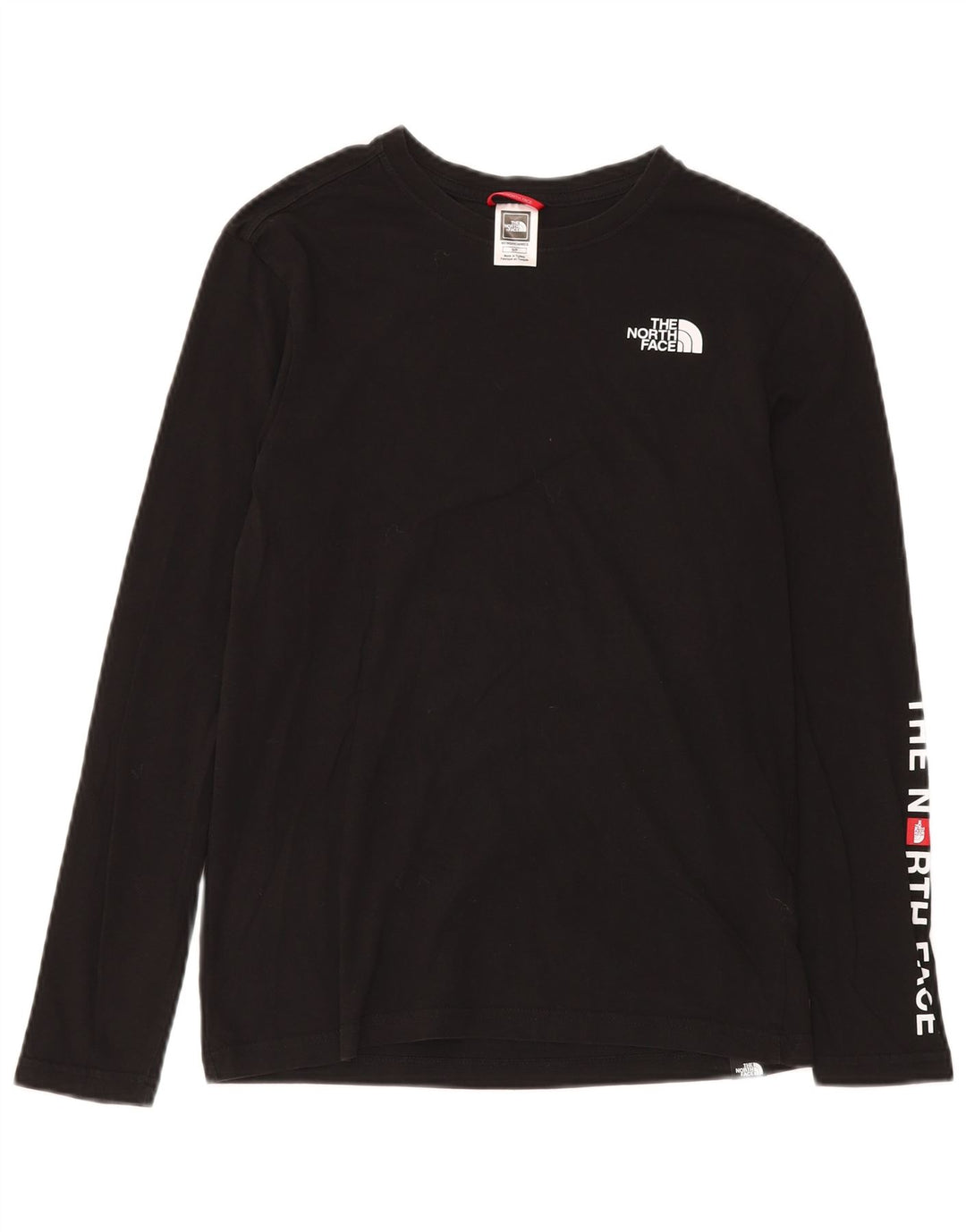 THE NORTH FACE Haut graphique à manches longues pour hommes Petit coton noir