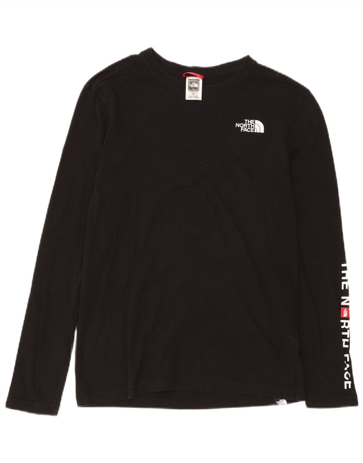 THE NORTH FACE Haut graphique à manches longues pour hommes Petit coton noir