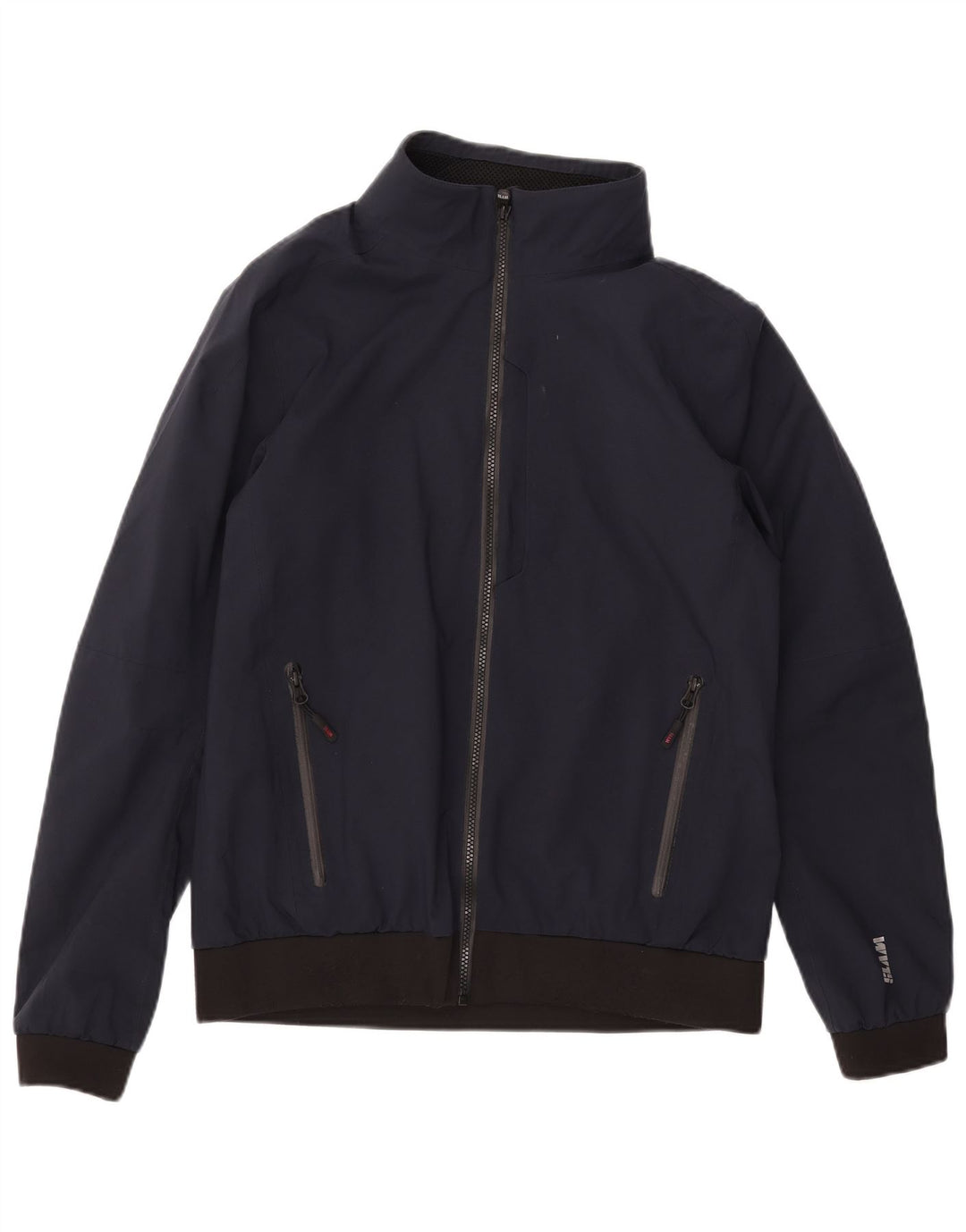 SLAM Veste Bomber Graphique Homme UK 40 Large Bleu Marine Polyester