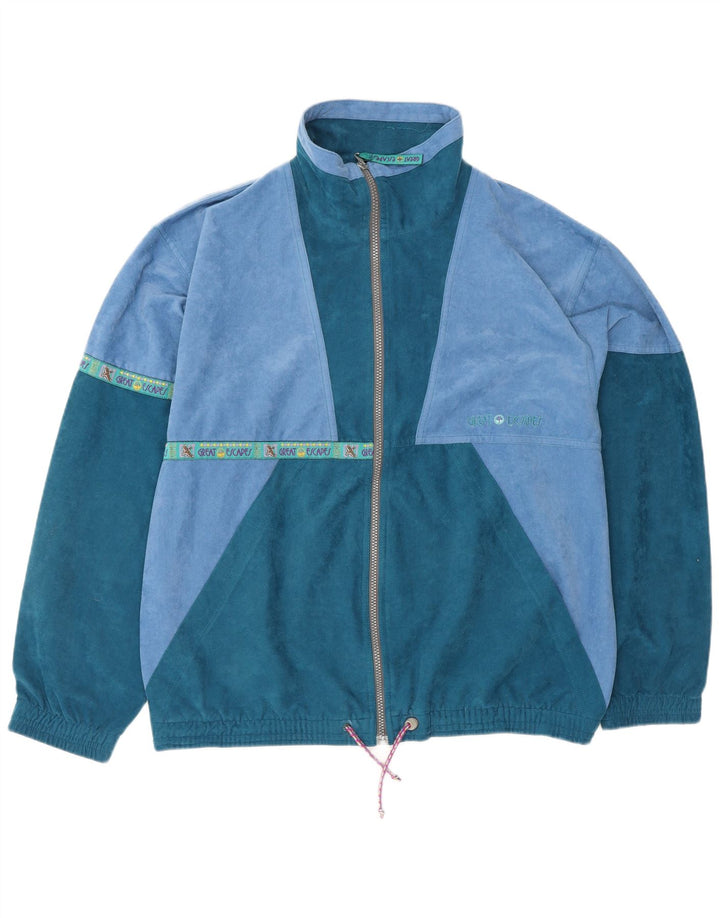 GREAT ESCAPES Veste de Survêtement Homme IT 48 Bleu Moyen Colourblock