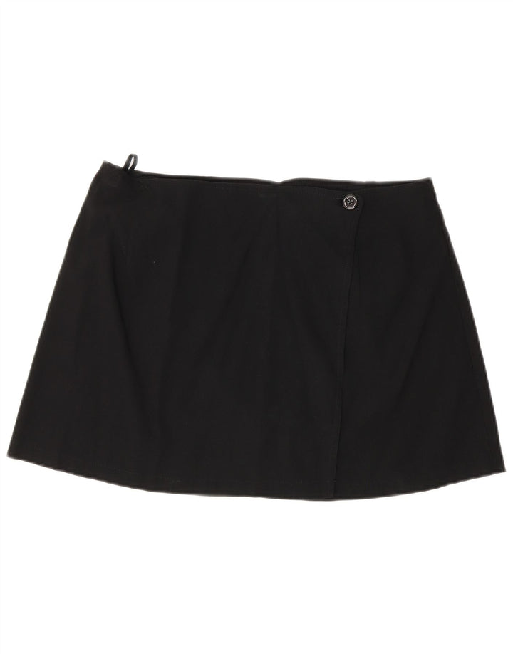 Orsay Femme Mini Jupe Portefeuille IT 42 Medium W30 Noir Viscose