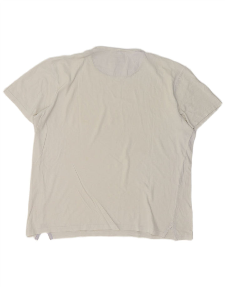 Massimo Dutti T-Shirt Homme Blanc Cassé Large