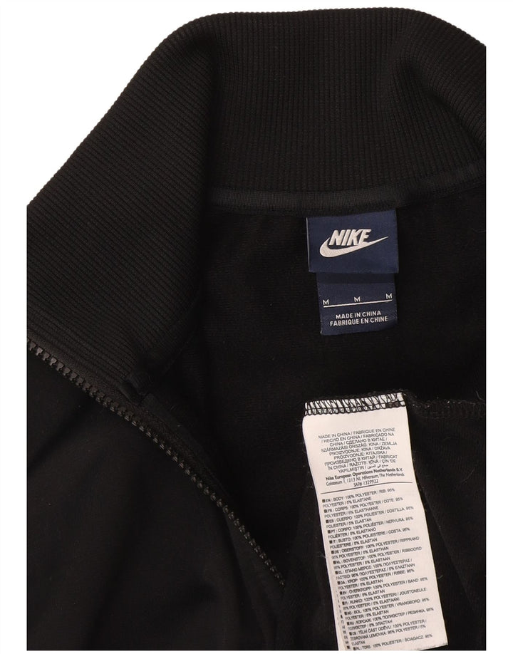 Veste de survêtement Nike pour femme UK 12 Polyester color block noir moyen