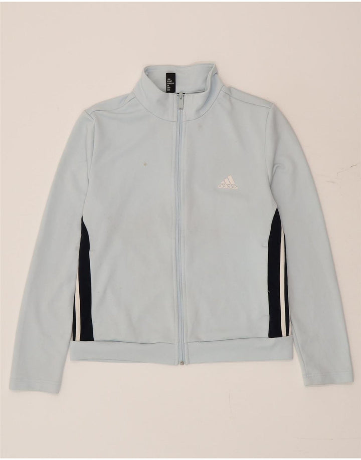 Adidas Veste de survêtement pour femme UK 16/18 Large Bleu Colorblock