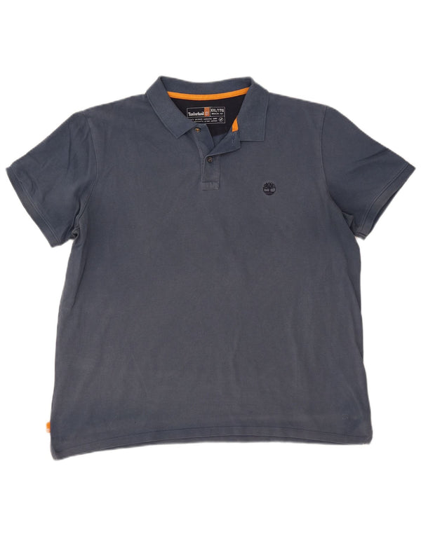 Timberland Polo coupe classique pour homme 2XL en coton bleu marine
