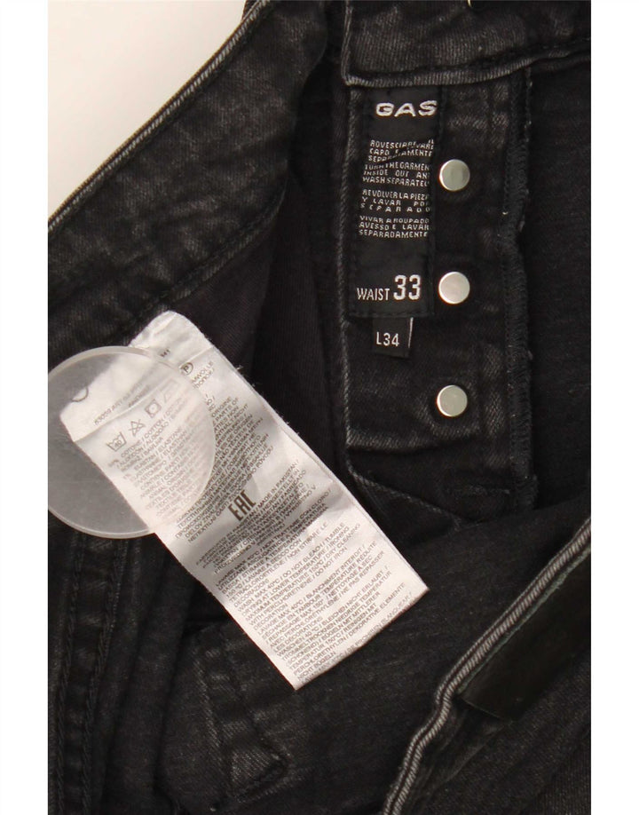 Gas Anders Jean Slim Femme W33 L34 Coton Noir