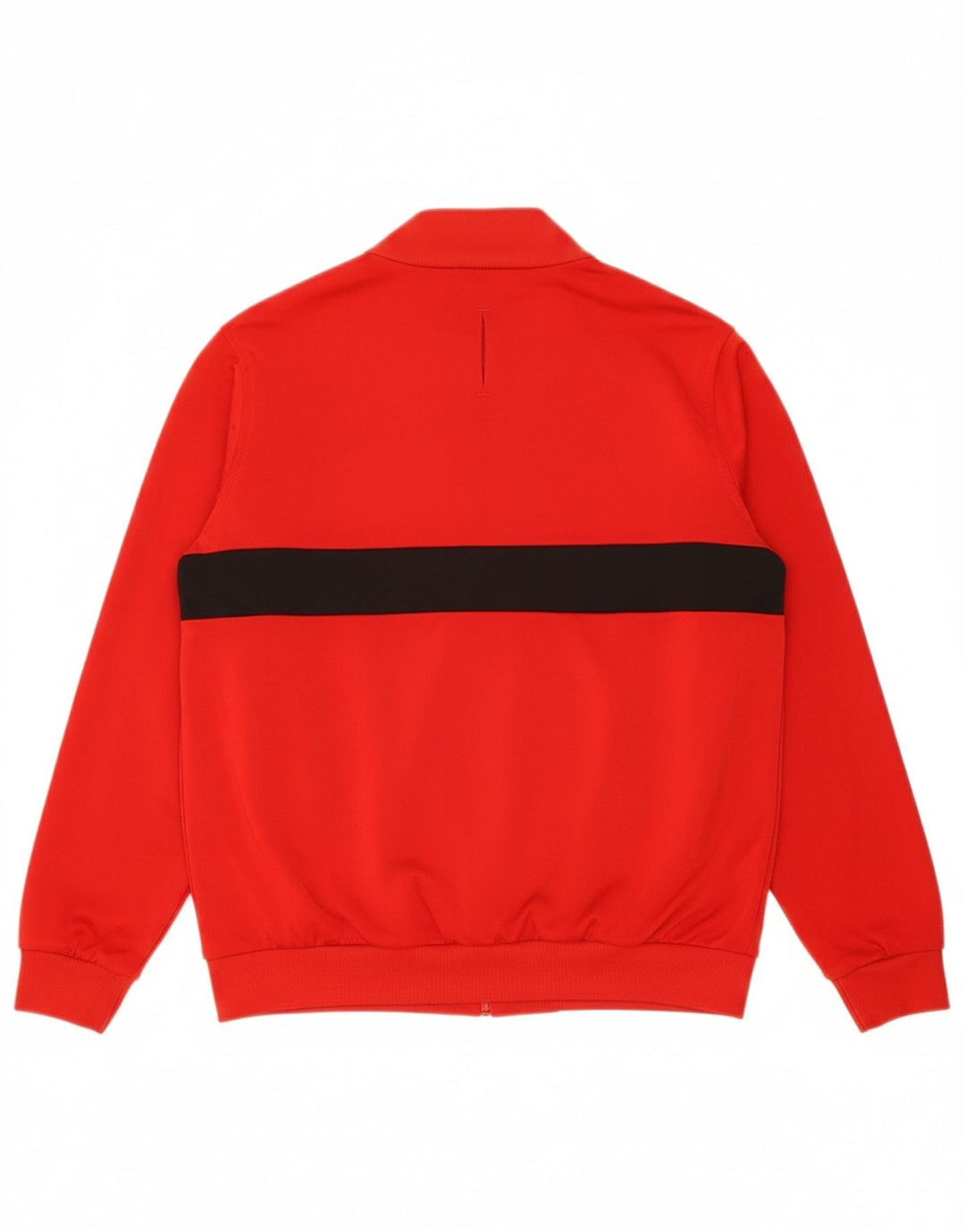 ADIDAS Boys Tracksuit Top Jacket 11-12 Years Red Colourblock Polyester
