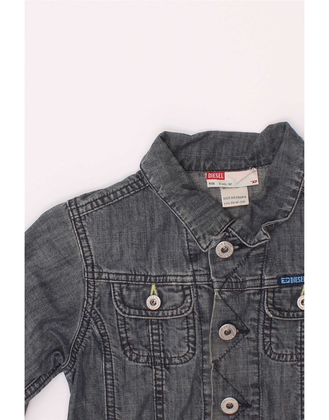 Diesel Veste en jean garçon 2-3 ans Bleu Coton