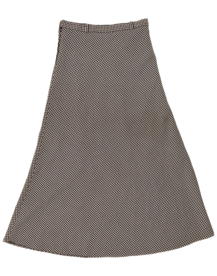 jupe midi femme vintage EU 40 Medium W30 Black Gingham