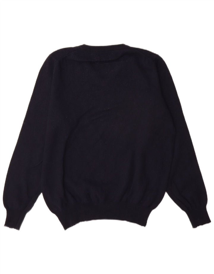 Fred Perry Pull col V pour homme en laine bleu marine Taille L