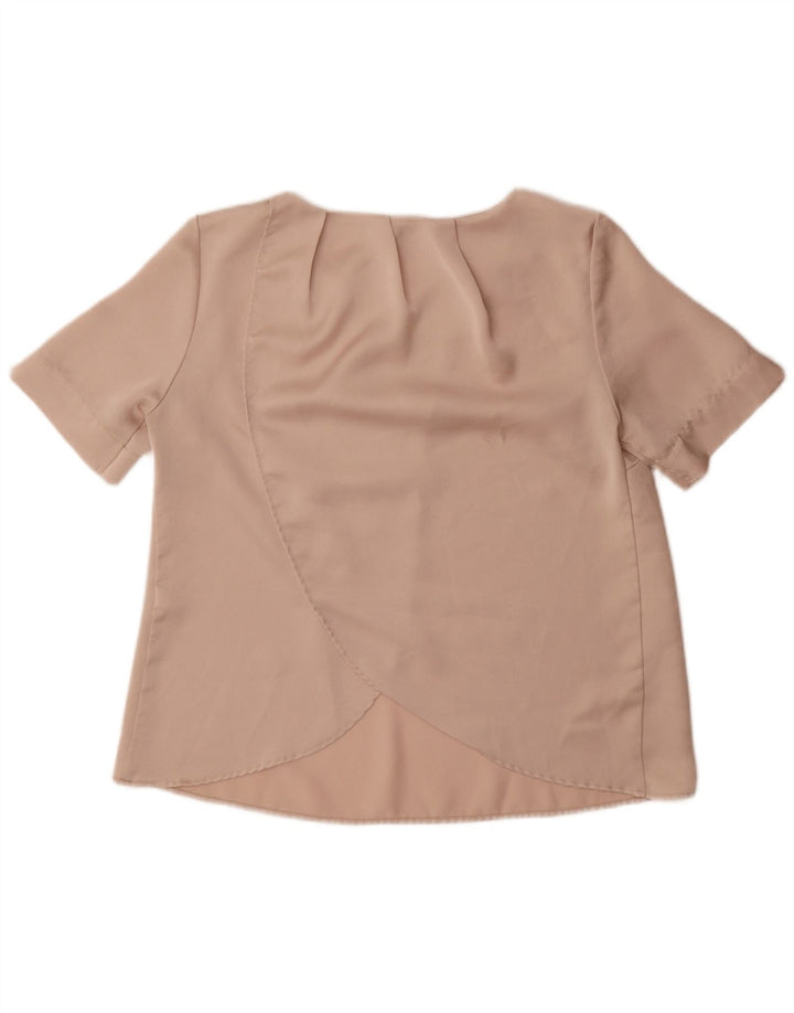Topshop Chemisier surdimensionné pour femme UK 10 Petit Beige Polyester