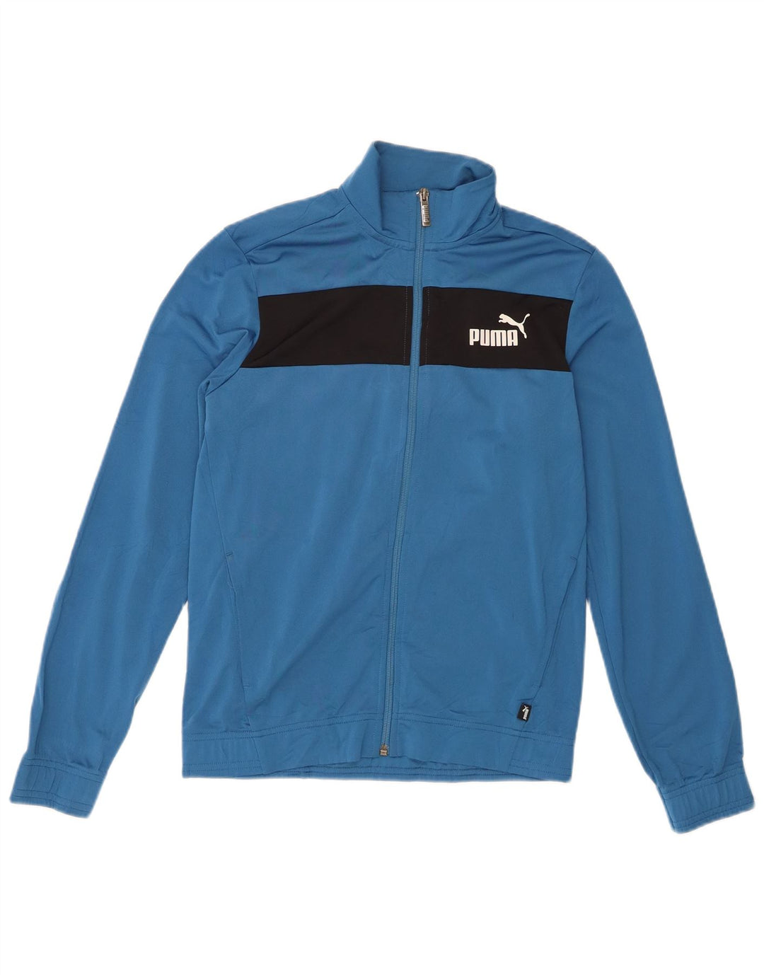 Puma Veste de Survêtement Garçon 13-14 ans Bleu Colorblock Polyester