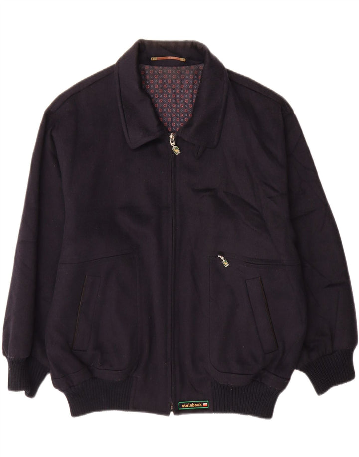 Steinbock Veste Bomber Homme IT 54 2XL Bleu Marine Laine