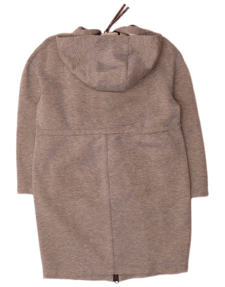 Max & Co. Pardessus surdimensionné à capuche pour femme UK 10 petit modal gris moucheté