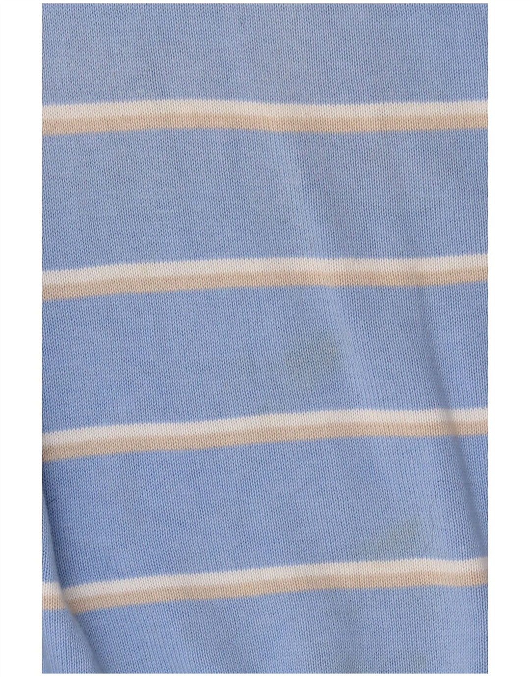 Kappa Pull Col V Homme Bleu Moyen Rayé Coton