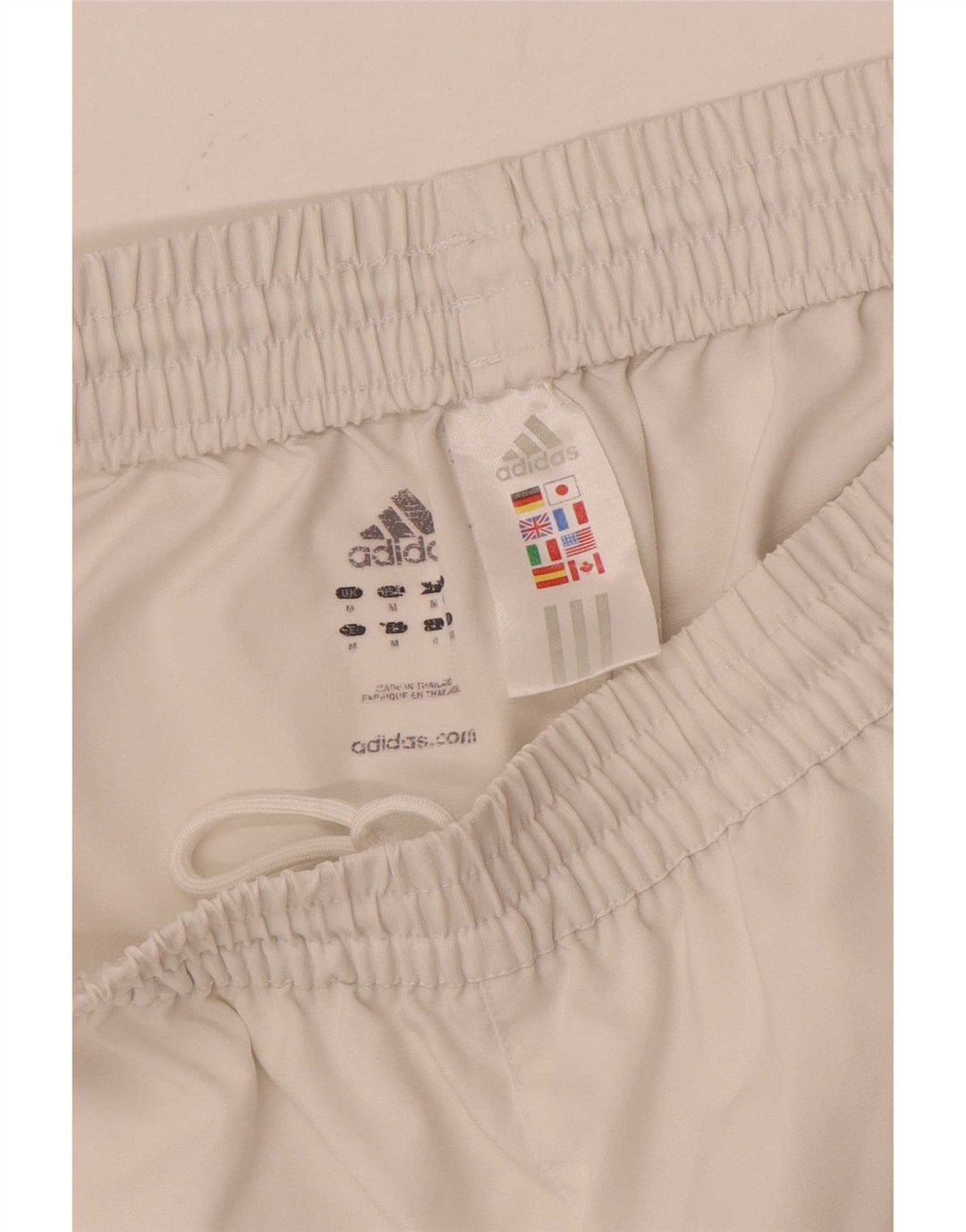 Adidas Short de Sport Climalite Homme Blanc Moyen