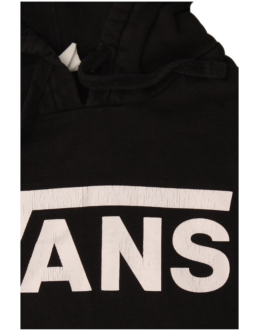 Vans Pull à capuche graphique pour homme Petit coton noir