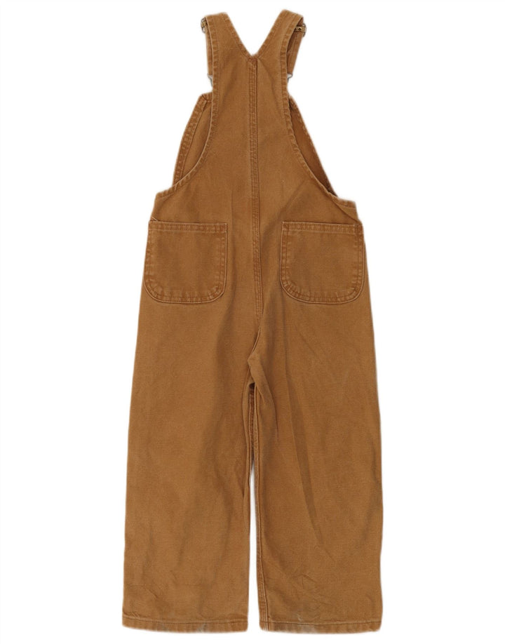 CARHARTT Pantalon Salopette Garçon 4-5 Ans W24 L16 Coton Beige
