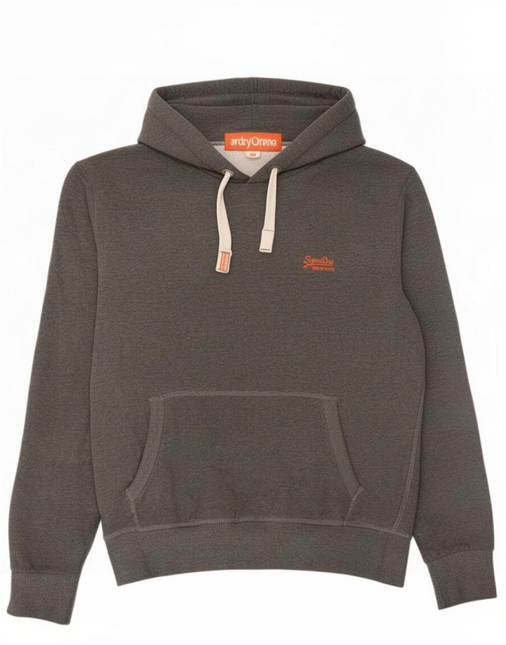 Superdry Pull à capuche pour homme 2XL Gris Coton