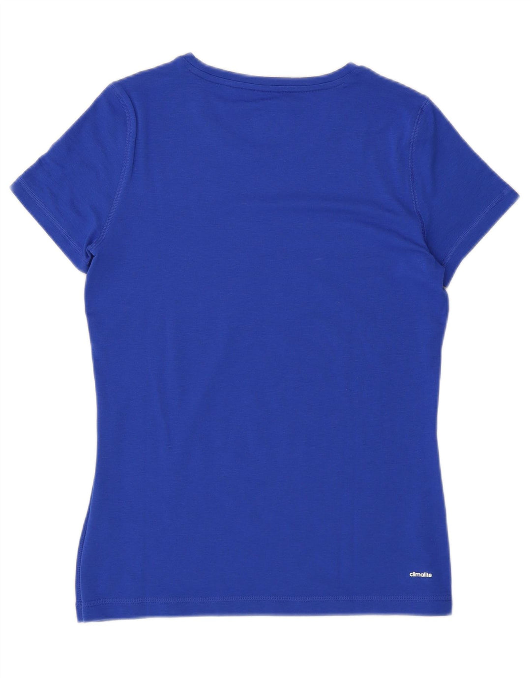 ADIDAS Womens Climalite T-Shirt Top UK 12/14 Medium Blue