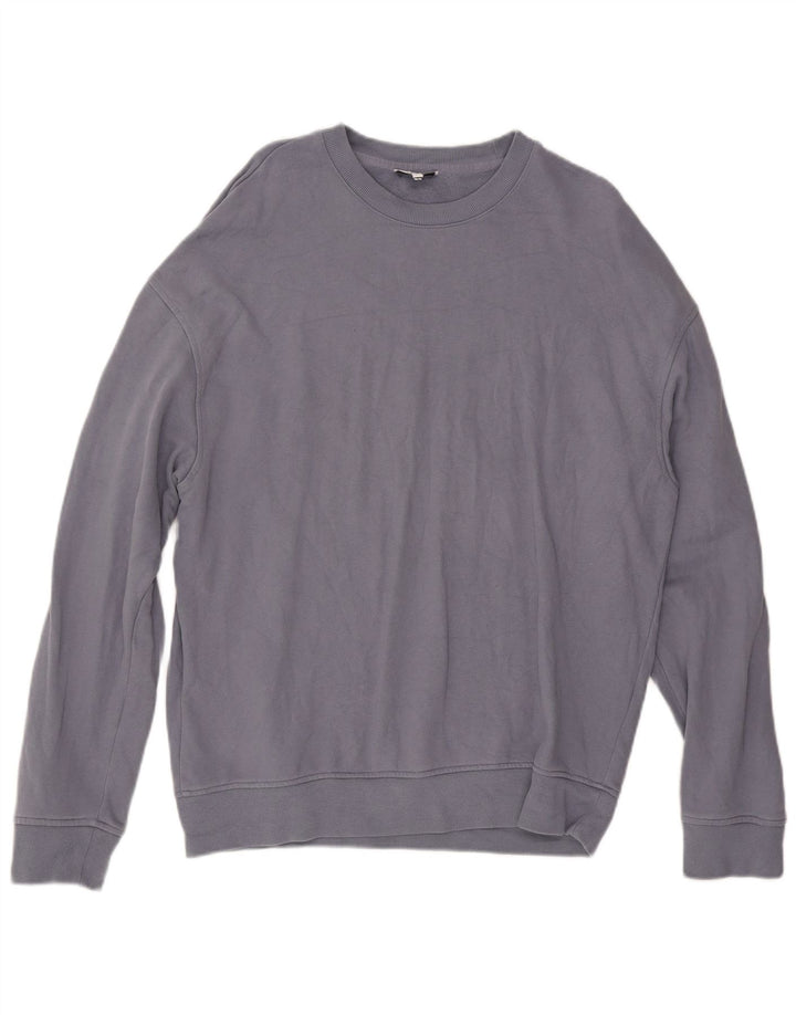 REISS Homme Sweatshirt Jumper Large Bleu Coton